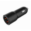 Auto mobilo ierīču lādētājs Gembird TA-UC-A2QC36-CAR-01, 36 W, 12–24 V, cigarešu aizdedzinātāja ligzda, melns