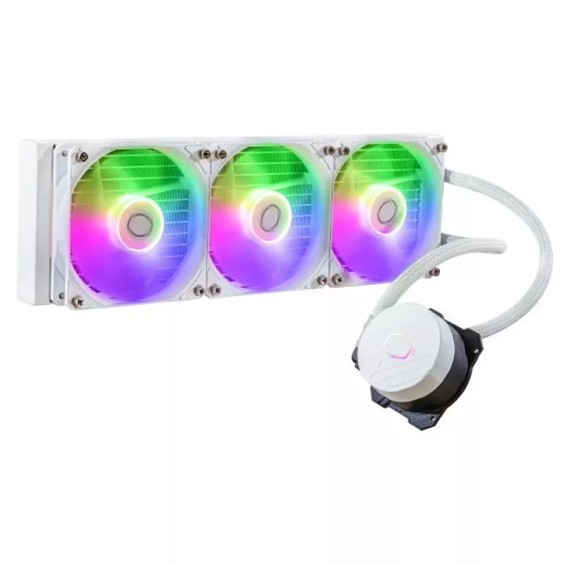Šķidruma dzesēšanas komplekts Cooler Master MasterLiquid 360L Core ARGB White 12 cm ventilatori