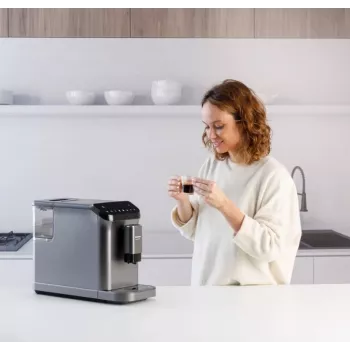 Espresso automāts Taurus Accento Latte, pilnībā automātisks, iebūvēta dzirnaviņa, 1,5 L ūdens tvertne, kafijas pupiņu ievade