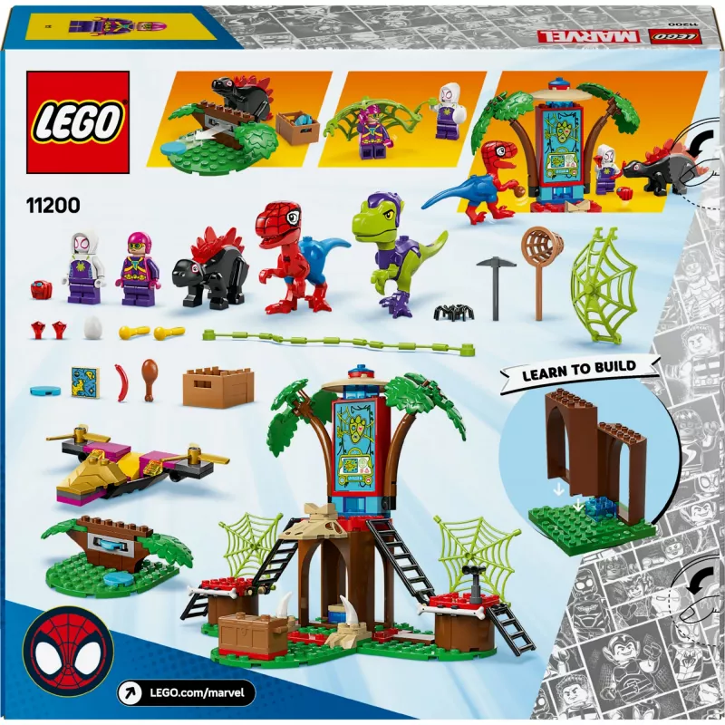 LEGO MARVEL 11200 Spideja un Gobija raptoru cīņa koka mājas štābā