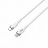 HYPER HyperJuice 240W Silikona USB-C uz USB-C kabelis (3 pēdas/1 m) - Balts