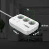 Strāvas sadalītājs Tellur TLL331521 viedais WiFi strāvas sadalītājs ar 3 rozetēm, PD 30W, QC 18W