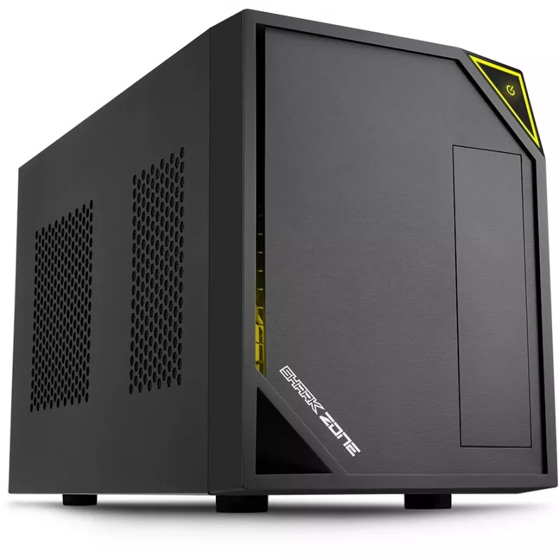 PC Case Sharkoon SHARK ZONE C10 Mini-ITX Melns, dzeltena