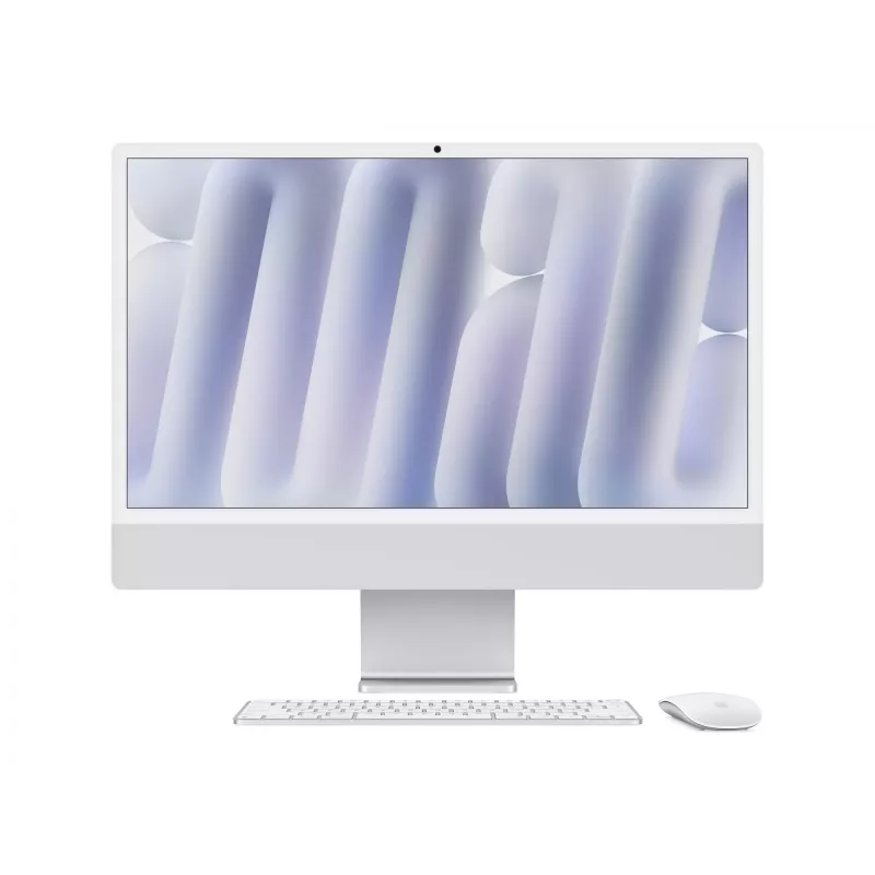 iMac 24 collas: M4 10/10, 24GB, 512GB SSD - Sudraba