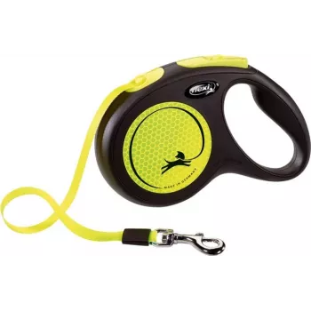 FLEXI jauna Neon M - izvelkamā siksna - 5 m