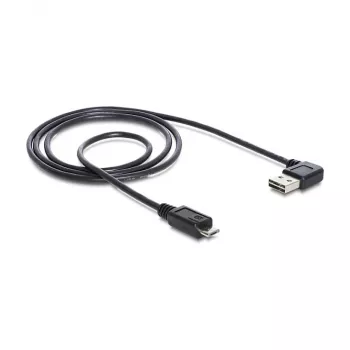 USB kabelis DeLOCK 1m USB 2.0 A - micro-B v/v melns