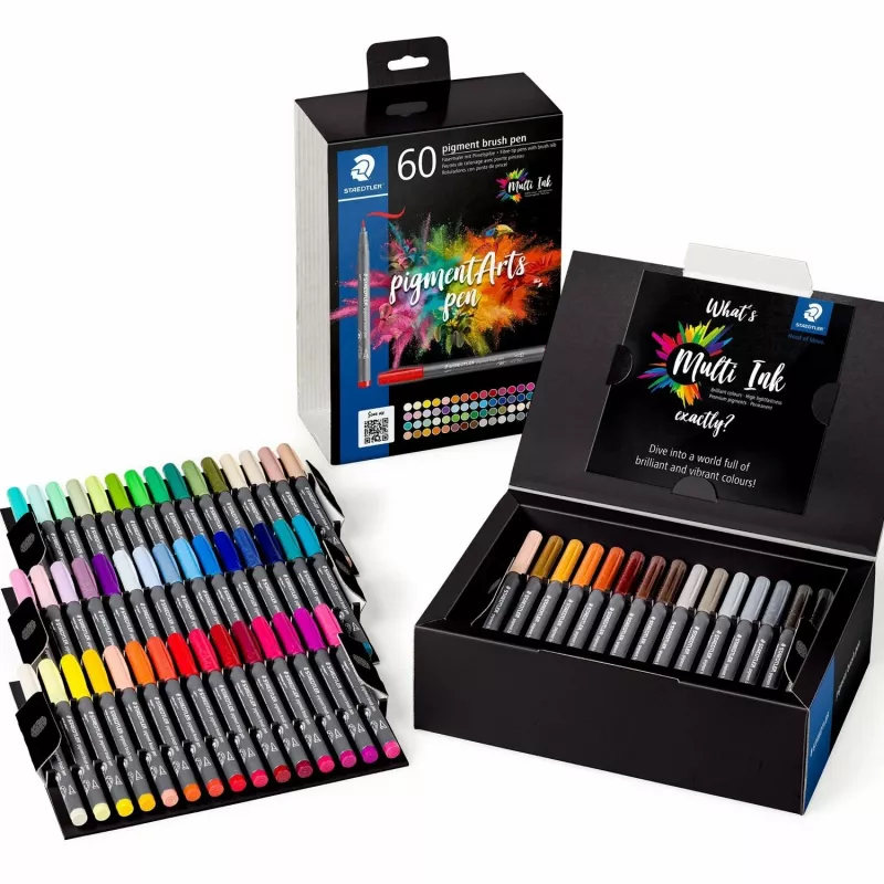 Otu pildspalvu komplekts Staedtler Pigment Arts 60 gab.