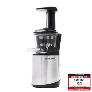 Lēna sulu spiede Gastroback Advanced Vital 40145 Melna Nerūsējošais tērauds