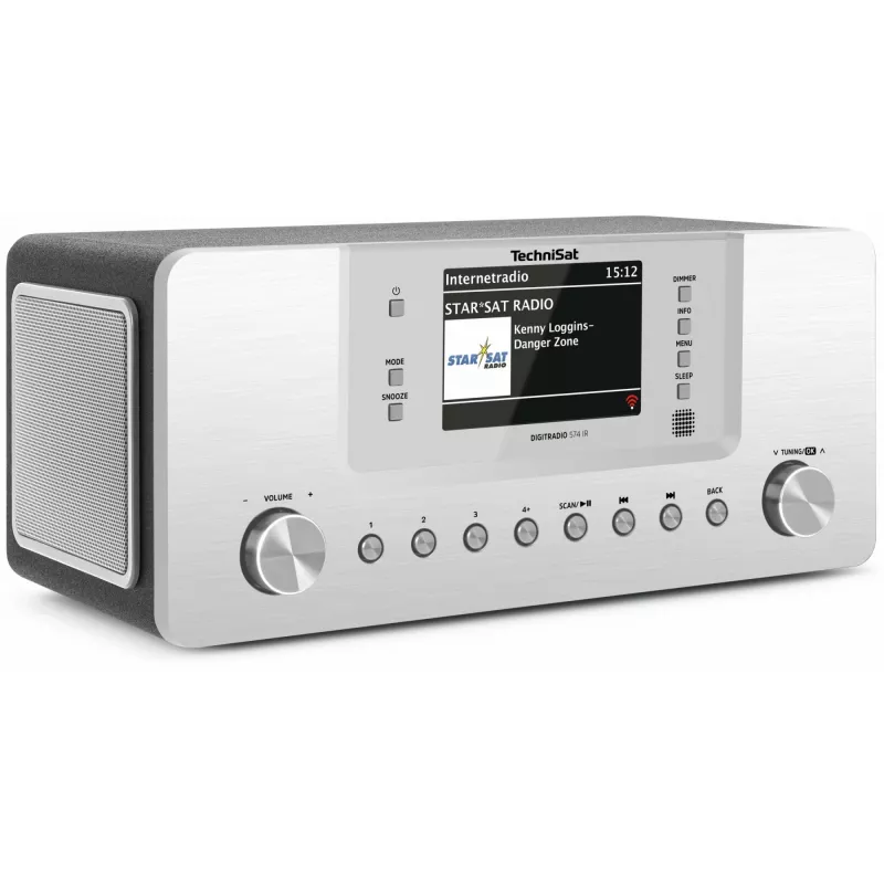 TechniSat DigitRadio 574 IR - Audiosistēma - 2 x 5 vati - Sudraba (0001/2951)