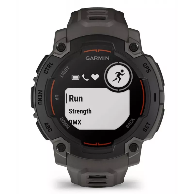 Garmin Instinct E 2,29 cm (0,9) MIP 45 mm Digitāls 176 x 176 pikseļi Melns GPS (satelīts)