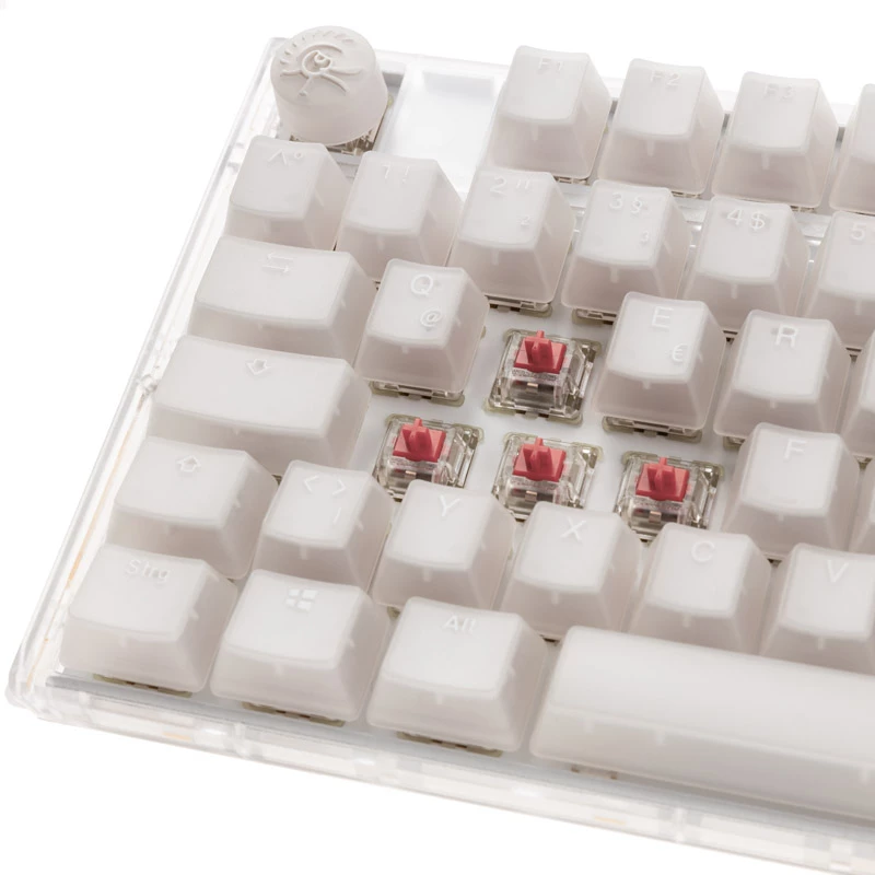 Ducky One 3 RGB tastatūra Spēlēm USB QWERTY ASV angļu valoda Balta