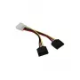 Synergy21 kabelis SATA strāvas kabelis 4pin -> 2 x 15pin (taisns) **