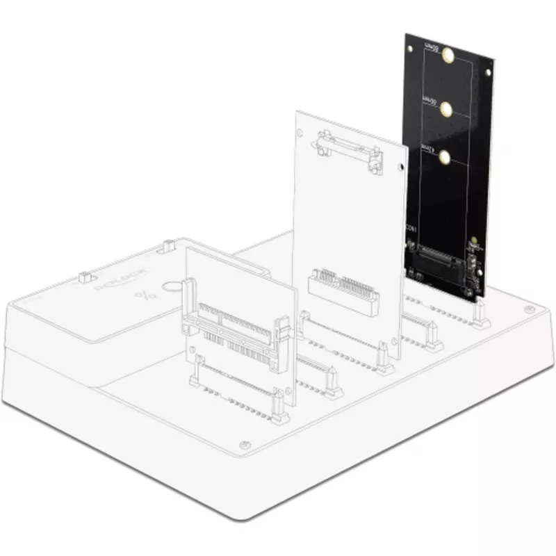 DeLOCK - Saskarnes adapteris - M.2 - M.2 karte - SATA 6Gb/s (64099)