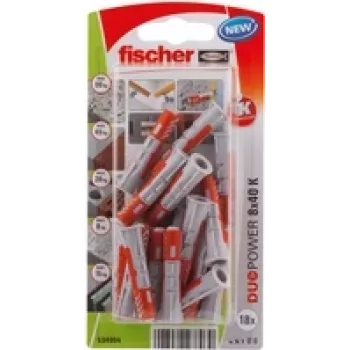 Fischer DuoPower 8 x 40 K NV Sienas dībelis 40 mm 534994 1 Iepakojums (534994)