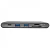 USB-C dokstacija - 4K HDMI, VGA, USB 3.2 Gen 1, USB-A/C centrmezgls, Gigabit Ethernet, atmiņas karšu sloti, 100 W PD uzlāde