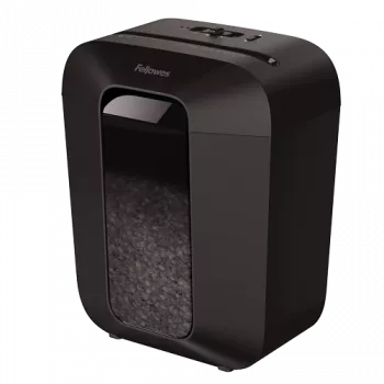 Fellowes Powershred LX41 papīra smalcinātājs, daļiņu smalcināšana, melns