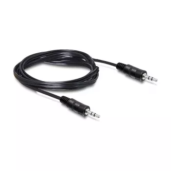 Audio kabelis DeLOCK 84438 5m 3.5mm vīrišķais–vīrišķais Melns