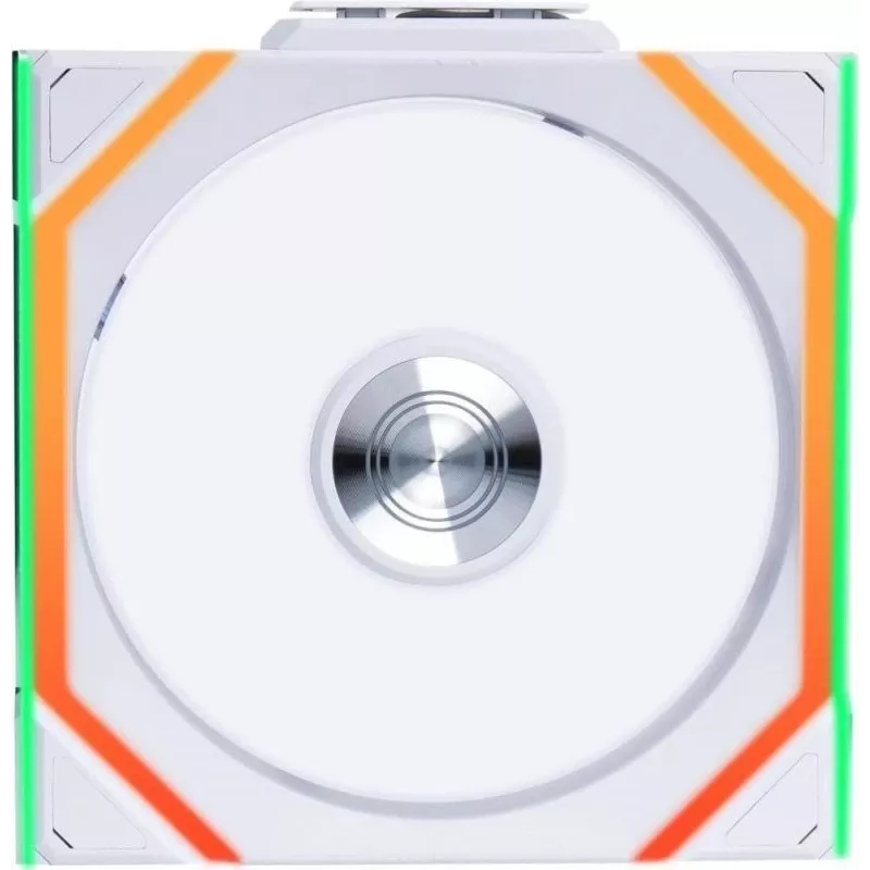 120mm Lian Li UNI FAN SL-INF Wireless ARGB PWM — balts, modulāra magnētiskā ventilatora sistēma