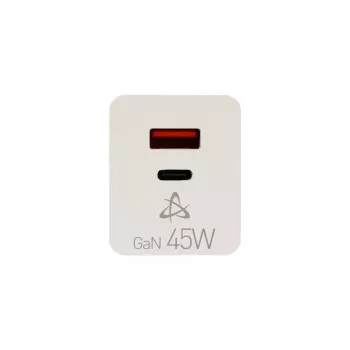 SBOX mājas lādētājs HC-45 45W GaN divu ieeju sienas lādētājs