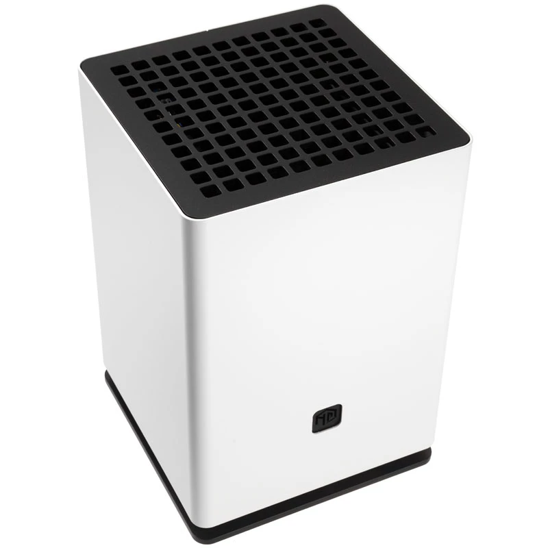 HGC Osmi 3.1 alumīnija Mini-ITX korpuss — balts