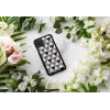 Viedtālruņa maciņš iKins iPhone 11 Pro Max, melns piramīdas dizains, aizsargājošs ciets apvalks