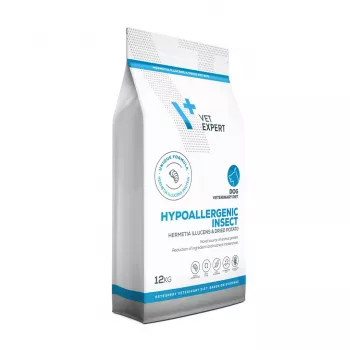 VET EXPERT Veterinary Diet Hypoallergenic Insect Dog - sausa suņu barība - 12 kg
