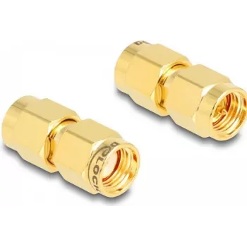 DELOCK adapteris RP-SMA kontaktdakšai uz SMA kontaktdakšu C6801 Savienotāja tips SMA Diametrs 9 mm