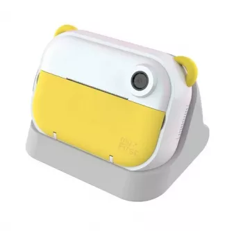 Bērnu digitālā kamera Xrec myFirst Insta Wi, modelis FC2402SA-YW01, no 3 gadiem, 232 g, pelēka/balta/dzeltena
