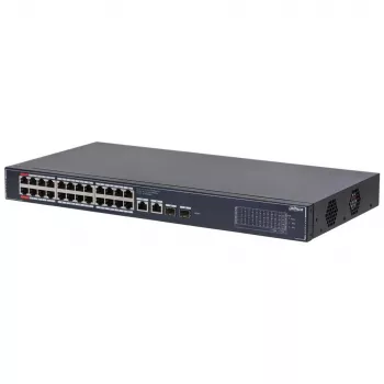 Dahua Technology Pārvaldīts L2 Gigabit Ethernet (10/100/1000) Power over Ethernet (PoE) Melns