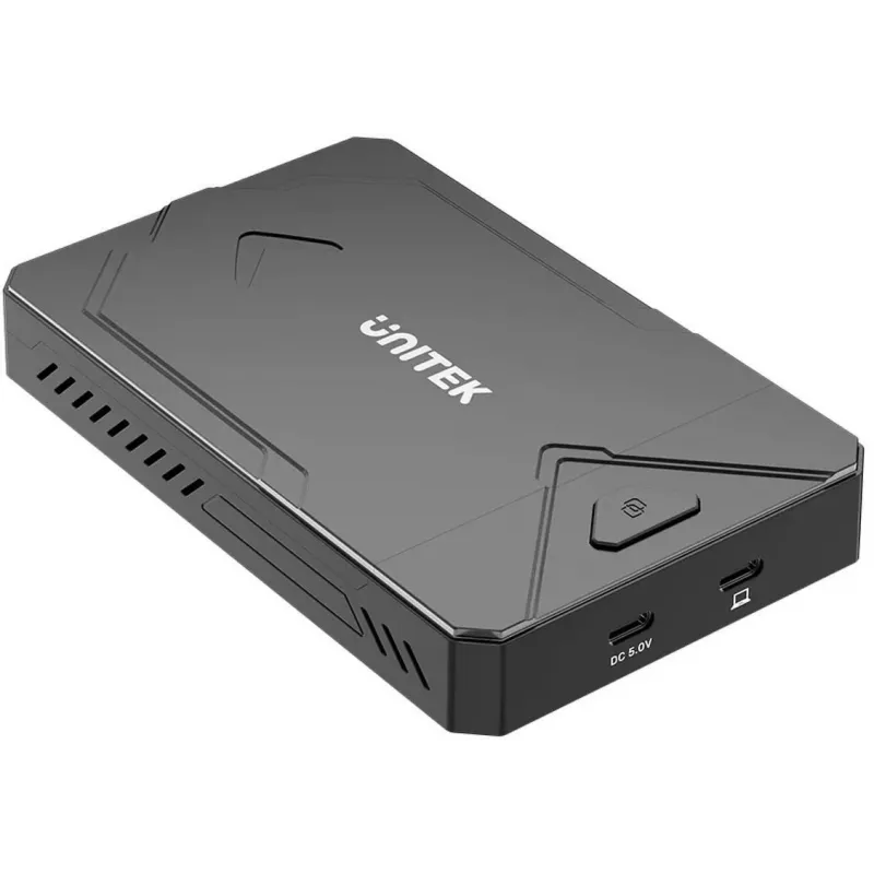 Ārējās atmiņas diska korpuss Unitek S1229CBK01 M.2 NVMe un SATA SSD, melns
