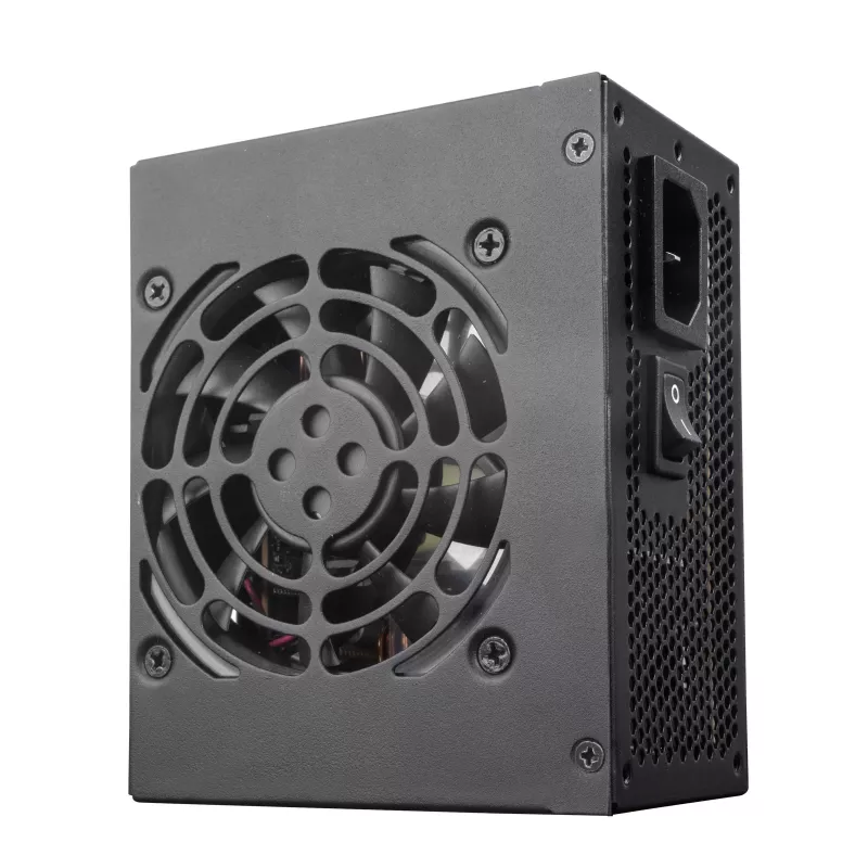 SilverStone SST-SX450-B - barošanas bloks (iekšējs) - ATX12V 2.4/ SFX12V - 80 PLUS Bronze - AC 90-265 V - 450 Watt - aktīvs PFC - melns