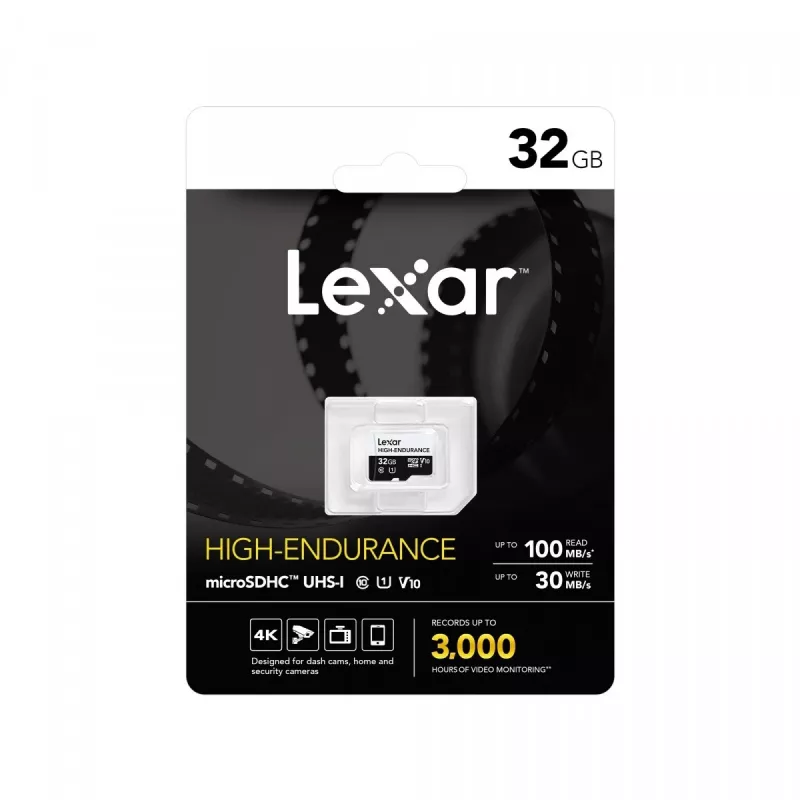 microSD High Endurance kartes 32GB C10 A1 U1 V10 100/30MB/s