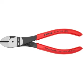 Diagonālās knaibles Knipex 74 01 160, hroma-vanādija tērauds, plastmasas rokturis