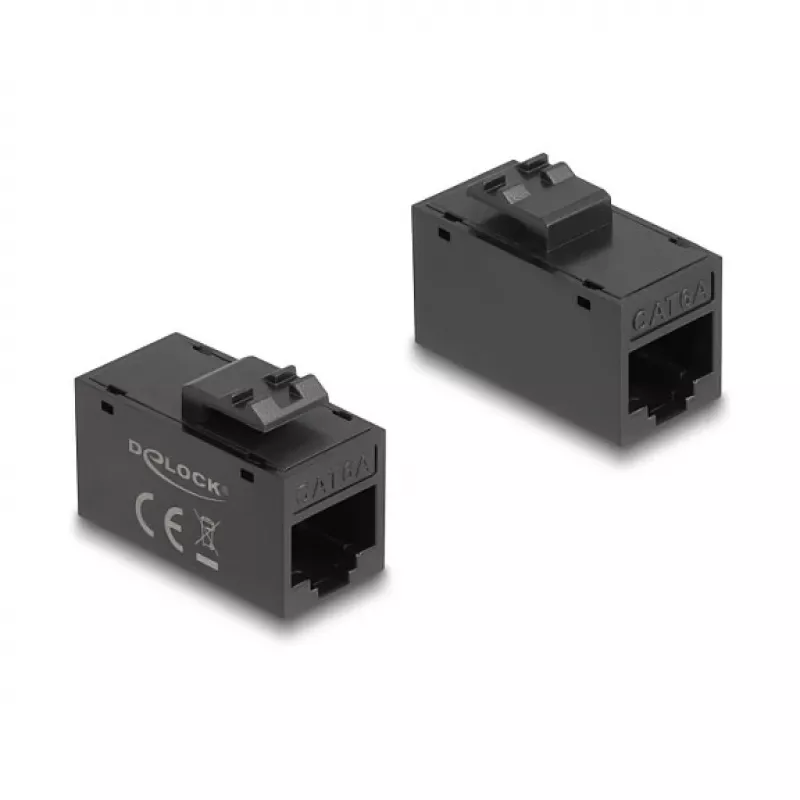 DeLOCK 90638 keystone modulis plakans melns RJ-45