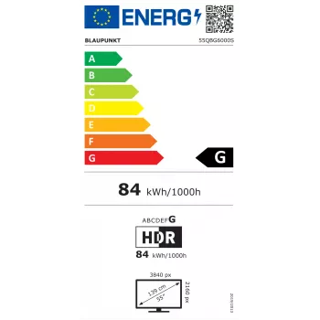Blaupunkt QLED TV | 55QBG6000S | 55 | Viedtelevizors | Google TV | Melns