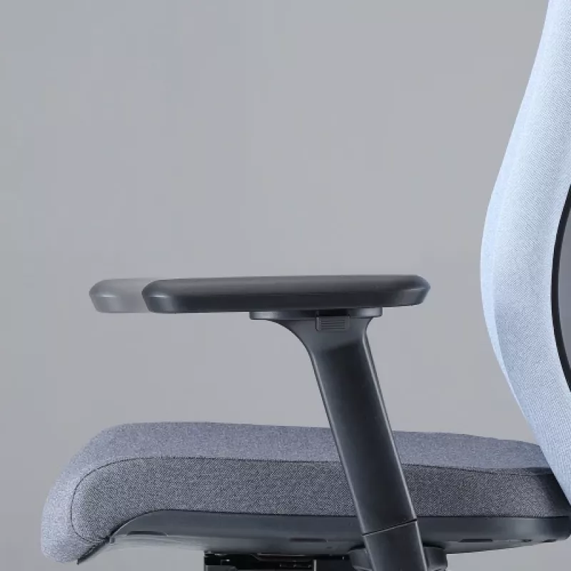 Up Up Athene ergonomiskais biroja krēsls melns, pelēks + zils audums