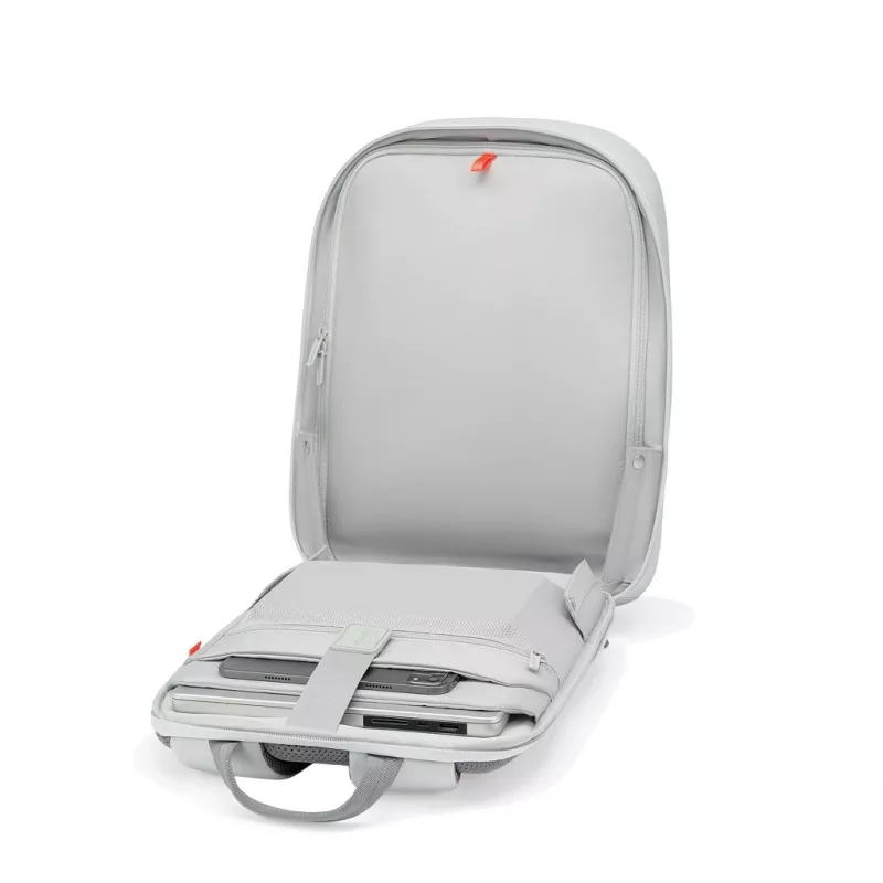 Mugursoma XDDESIGN Bobby Edge pretzagļu balta — 17 l, piemērota 16 collu klēpjdatoram, ūdensizturīga, 1,1 kg