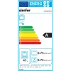 Iebūvējamā cepeškrāsns SIMFER 4207DERSP.1 — 47 L, daudzfunkciju, manuālas izvelkamas regulēšanas pogas, melna, 59,5×45 cm