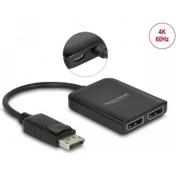 Video sadalītājs DeLOCK 87768 DisplayPort 2x DisplayPort