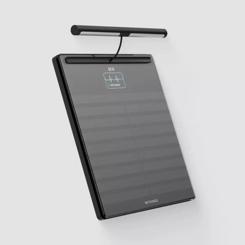 Electronic personal scale Withings BODY SCAN Square Melns
