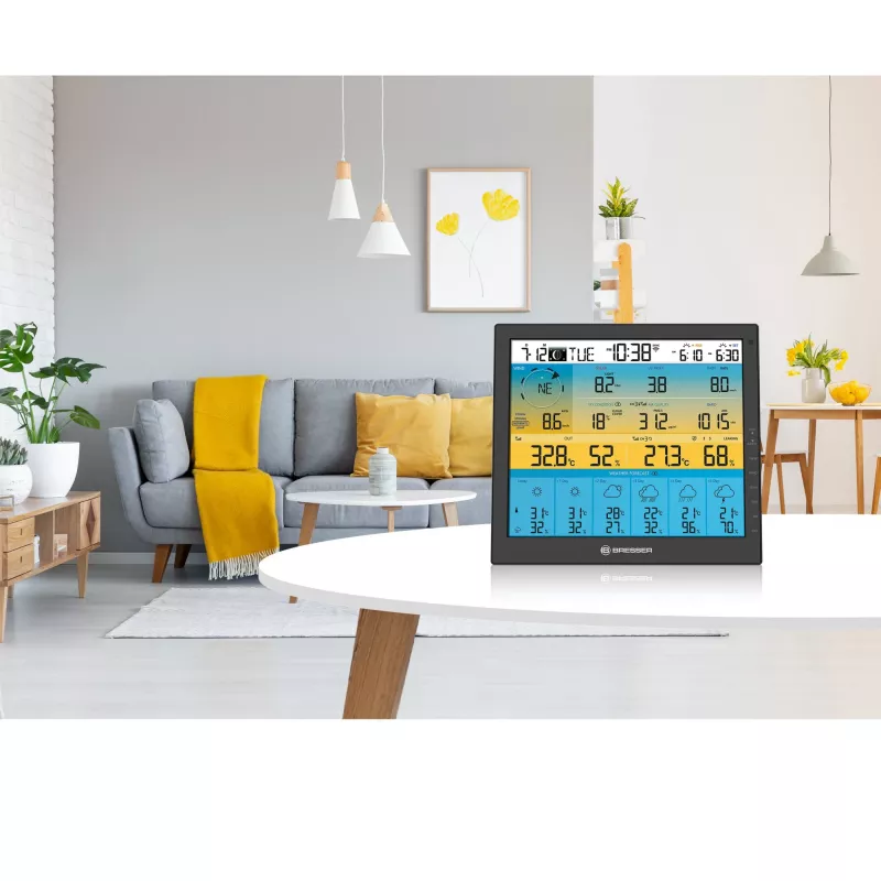 Digitālā laika stacija Bresser Optics 7003220 Melns LCD Wi-Fi