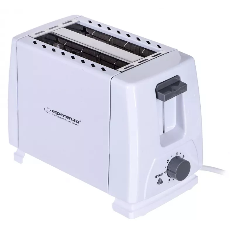 Esperanza EKT001 Caprese 2 šķēles 600 W Balts