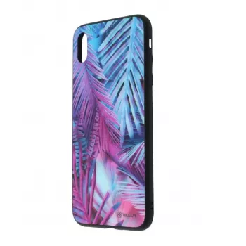 Aizsargājošs stikla uzmava vāciņš Tellur iPhone XS Max ar drukātu palmu dizainu