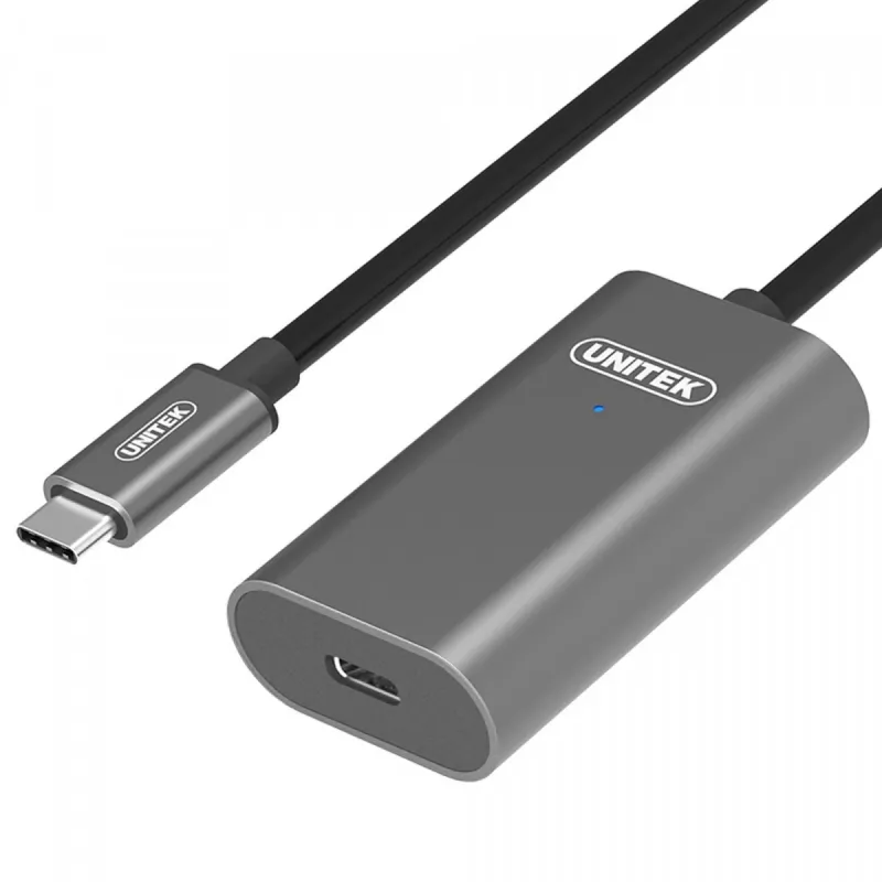 USB kabelis UNITEK U305A 5m USB 3.2 Gen 1 USB C pelēks