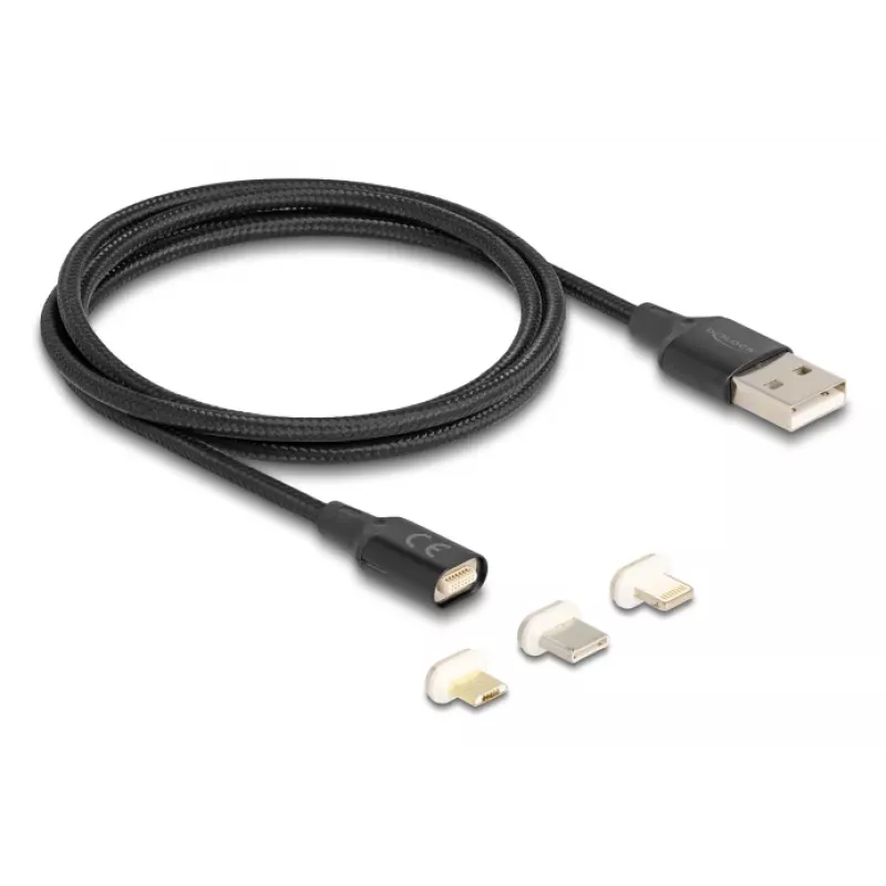 USB kabelis DeLOCK 88165 1 m USB A Melns