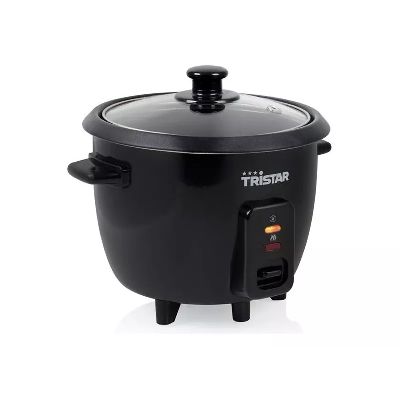 Rīsu vārāmais katls Tristar RK-6141, 0,6 L tilpums, 300 W, melns, spiedpogu vadība