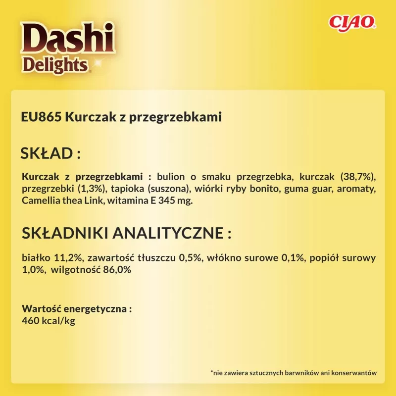 INABA Dashi Delights vista ar ķemmīti buljonā - kaķu kārums - 70g