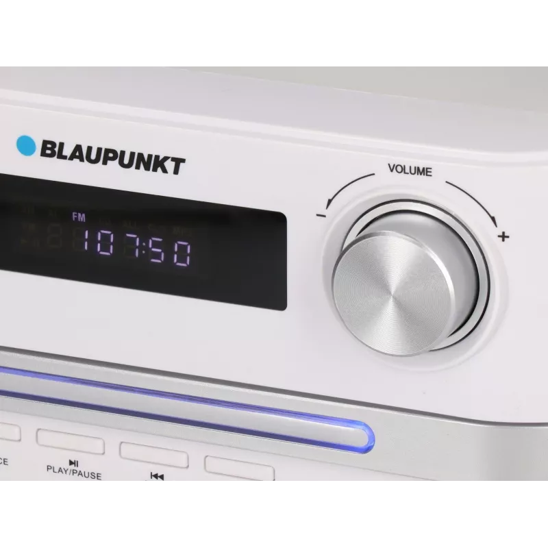 Mājas audio mikro sistēma BLAUPUNKT MS16BT 15 W, CD/USB/MP3, Bluetooth, FM RDS, balta