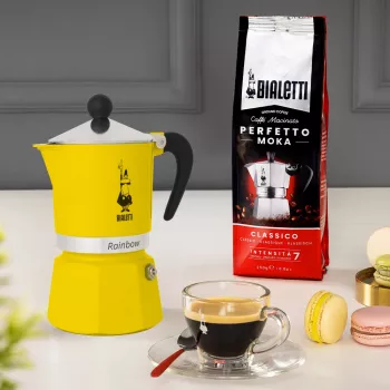 Moka katliņš Bialetti Rainbow Melns Dzeltens