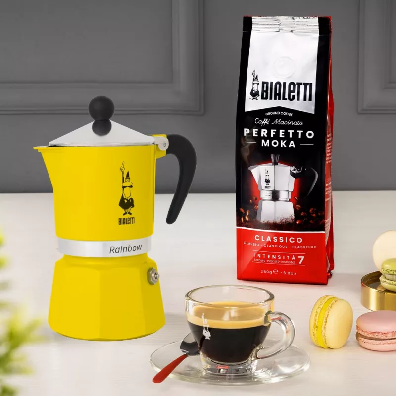 Moka katliņš Bialetti Rainbow Melns Dzeltens